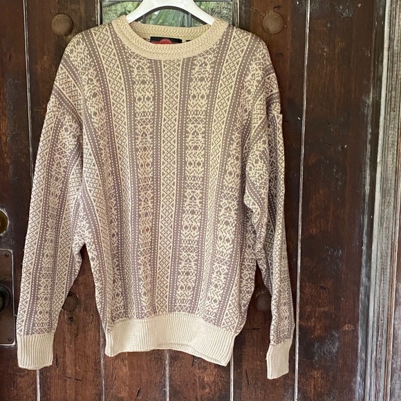 Vintage Other - VTG Grandpa Crewneck Sweater Stone Haven Cotton
